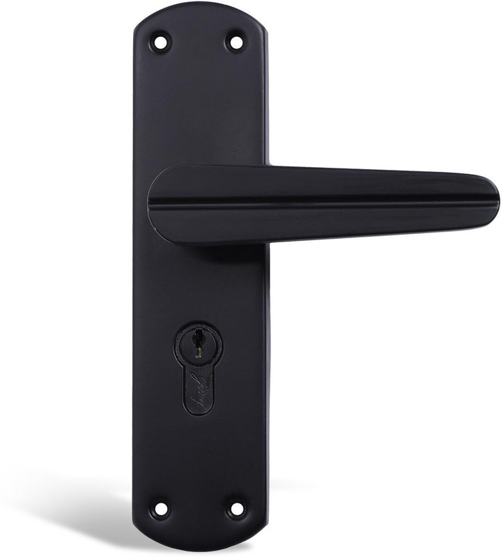 Godrej Locks Zinc Alloy Matte Handlesets(Black)