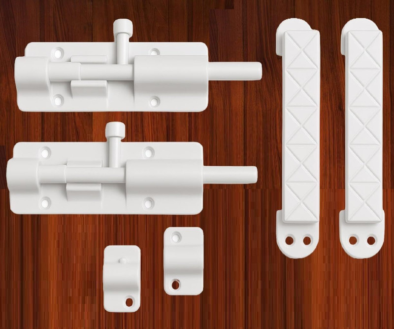 Tintoo Plastic Polished Door levers(White)