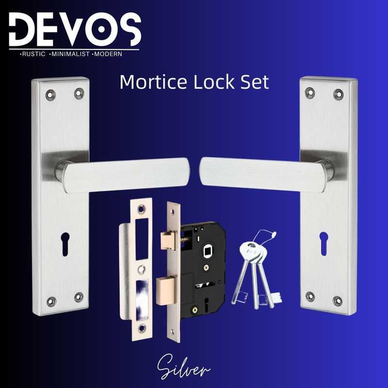 Devos Stainless Steel, Zinc Alloy Glossy Handlesets(Silver)