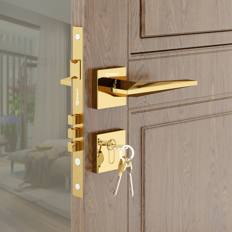 GRIVAN Brass Glossy, Matte Handlesets(Gold)