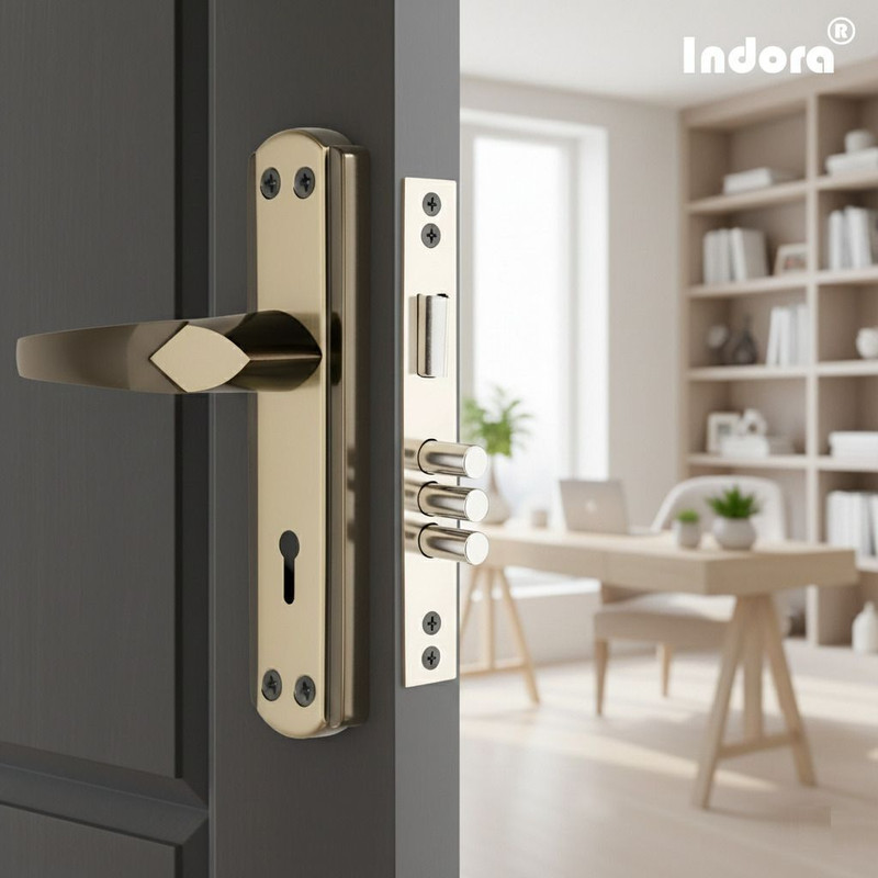 Indora Steel, Brass Glossy Handlesets(Black, Gold)