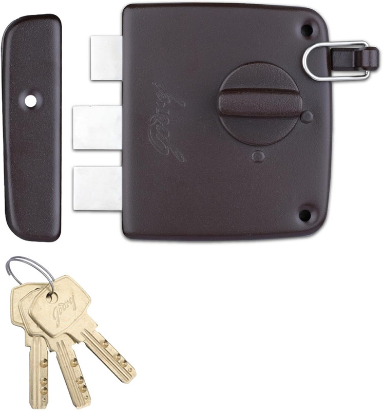 Godrej Locks Steel Polished Deadbolts(Brown)