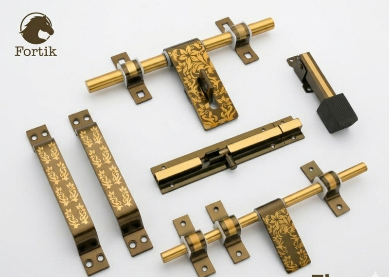 FORTIK Stainless Steel Glossy Handlesets(Gold)