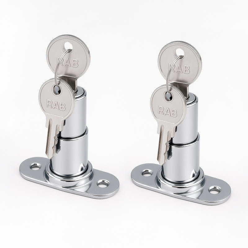 Rab Steel Chrome Smart Lock(Silver)
