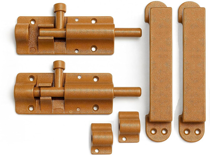 Tintoo Plastic Matte Door levers(Brown)