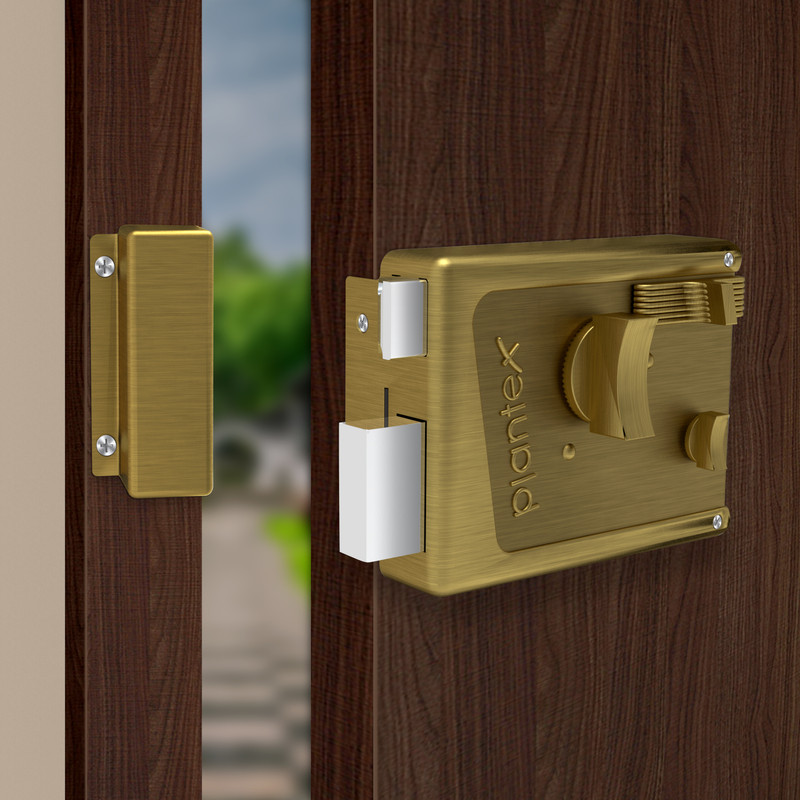 Plantex Brass Matte Deadbolts(Gold)