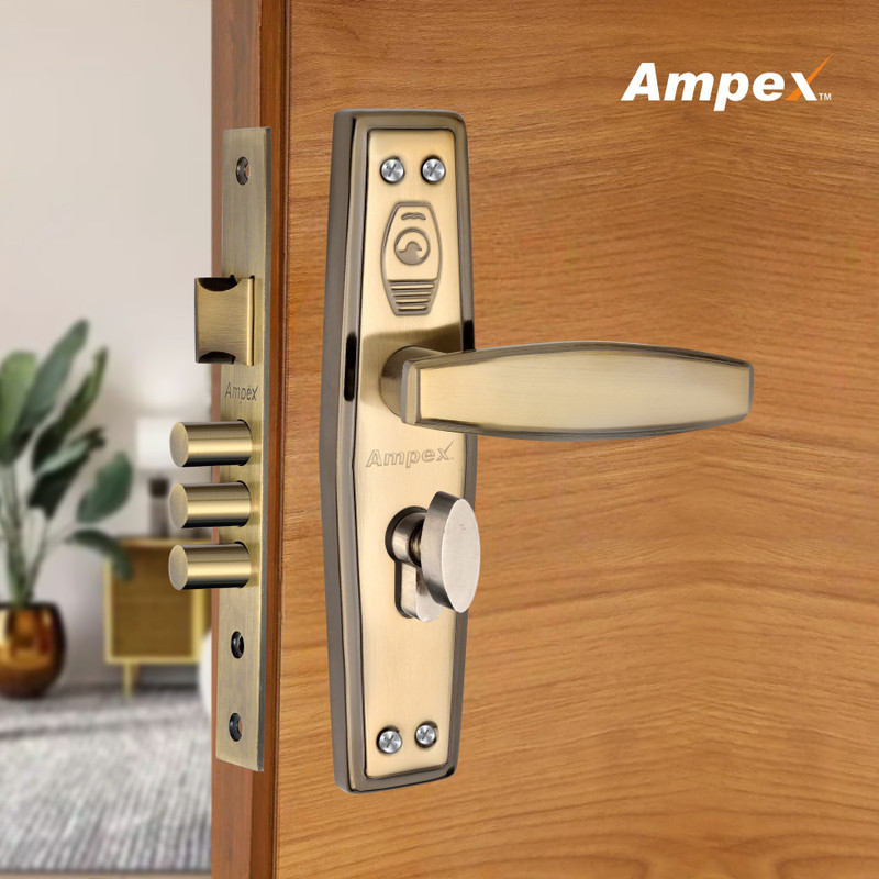 AMPEX Brass, Iron, Steel Matte Handlesets(Gold)