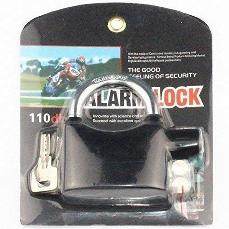 Takatak Lock with Alarm | Anti-Theft Steel Security Lock for Bikes & Scooters Door & Window Door Window Alarm(110)