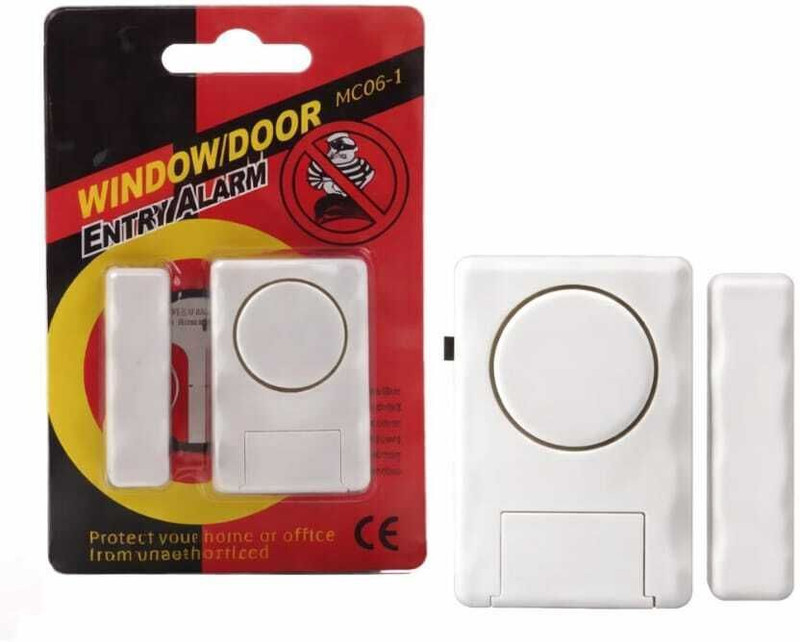 Mantrazstore Window Door Entry Alarm System - Magnetic Sensor and Loud Sound Siren Door & Window Door Window Alarm(200)