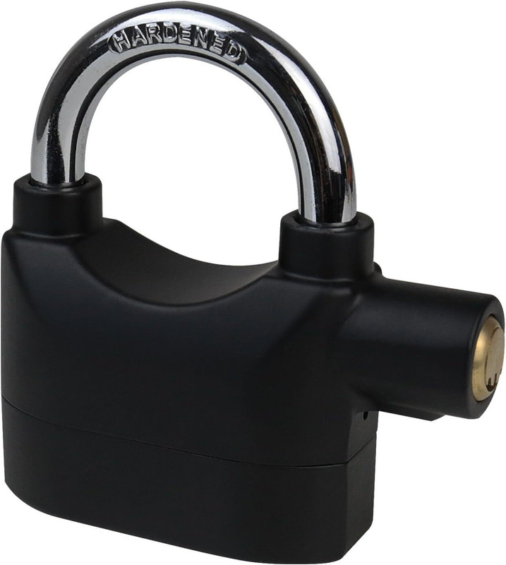 DRUMSTONE Securitydlock Alarm Lock System - Waterproof Black Anti-Theft Siren 110DBA Pa Door Door Window Alarm(loud)