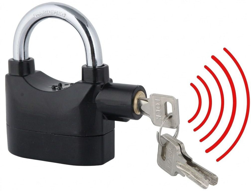 TINUMS Alarm Security Lock – with 3 Keys,Heavy Body for Bikes, Gates Door & Window Door Window Alarm(110DB)