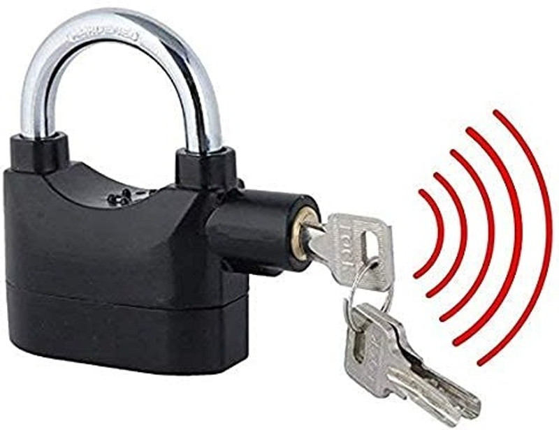 Takatak Motorcycle & Scooter Disc Brake Alarm Lock – Heavy Duty Steel, Loud 110 dB Siren Door & Window Door Window Alarm(110)