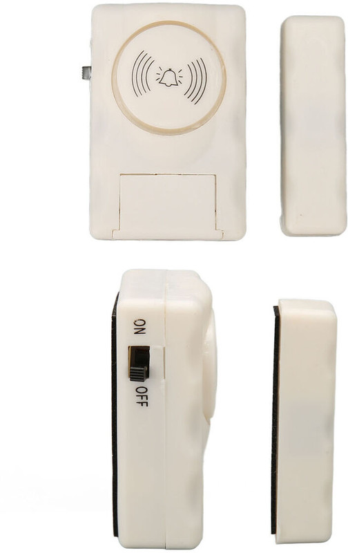 Mantrazstore Anti-theft High Volume Door & Window Alarm (105) White Door & Window Alarm Door & Window Door Window Alarm(105 db)