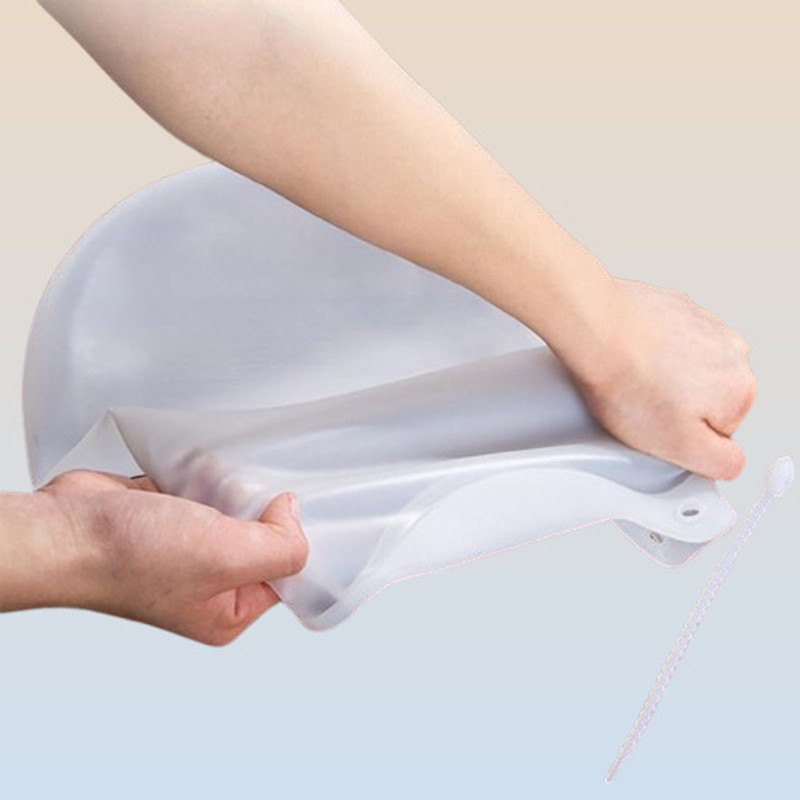 juggaris Silicone Flour Stirring Bag suitable for Dough and Cooking Silicone Detachable Dough Maker(White)
