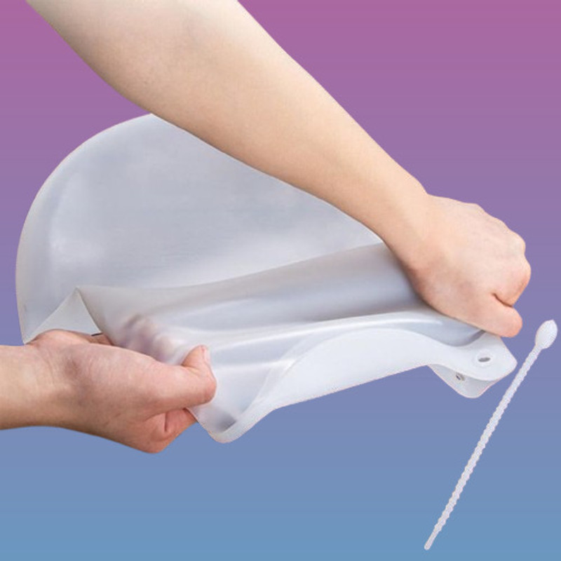 juggaris Flexible Silicone Flour Kneading Bag for Kitchen Use Silicone Detachable Dough Maker(White)