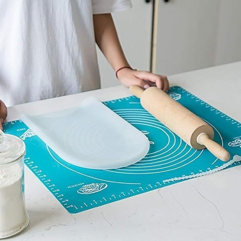 BBBIKINI Reusable Silicon Atta, Flour Kneading Dough Maker Mixing Bag Silicone Detachable Dough Maker(White)