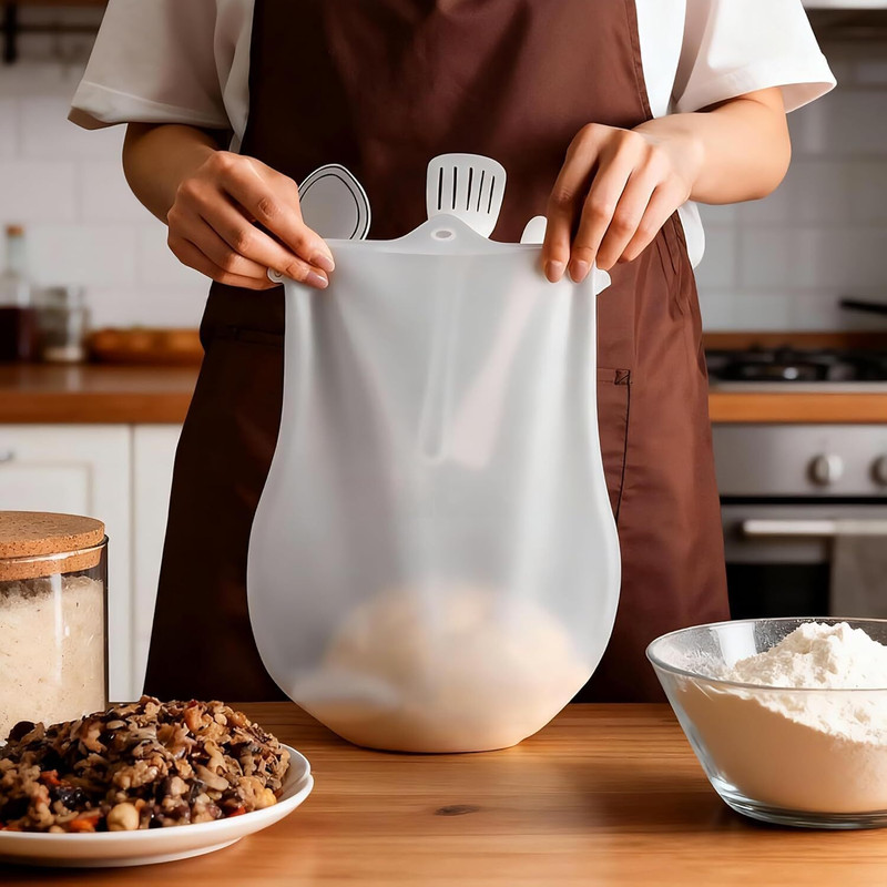 DD TREDS Silicone Dough Kneading Bag for Atta Maker & Flour Mixing Silicone Vertical Dough Maker