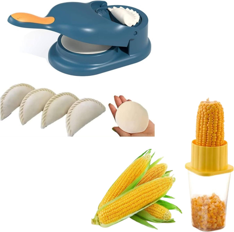 JJS Cold Kitchen Combo of Momos Maker And Corn Strippers Manual Dough Press(Combo of Dough Press And Corn strippers)