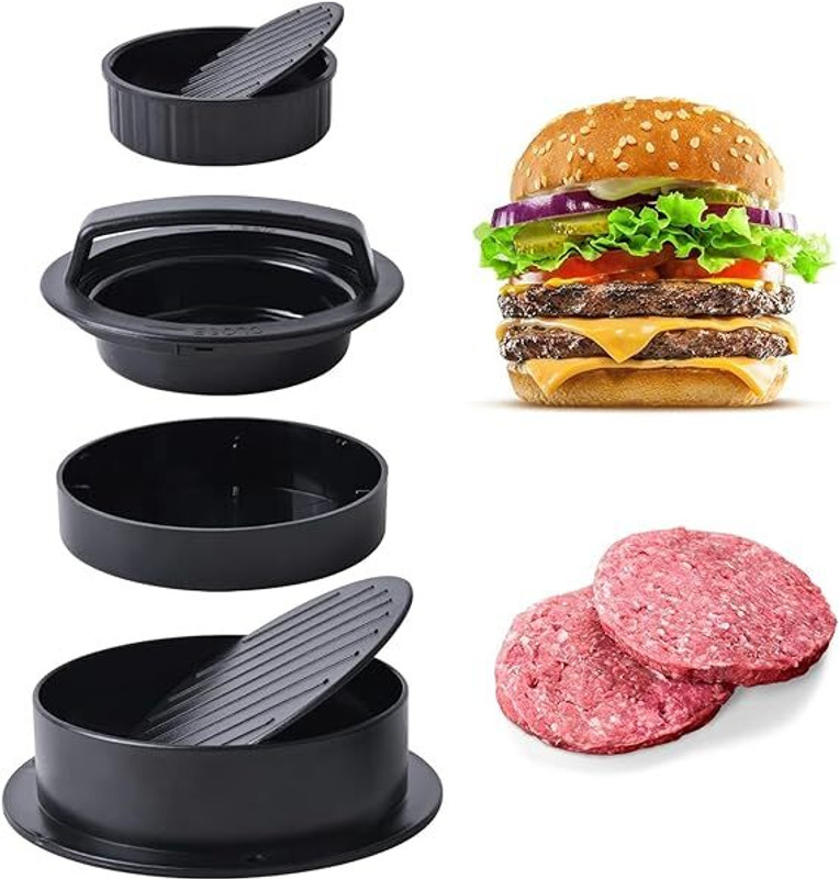 Kliznil Cold Cold Burger Press with 100 Wax Paper Non-Stick Meat Patty Hamburger Press | Manual Dough Press(Cold Burger Press with 100 Wax Paper Non-Stick Meat Patty Hamburger Press |)