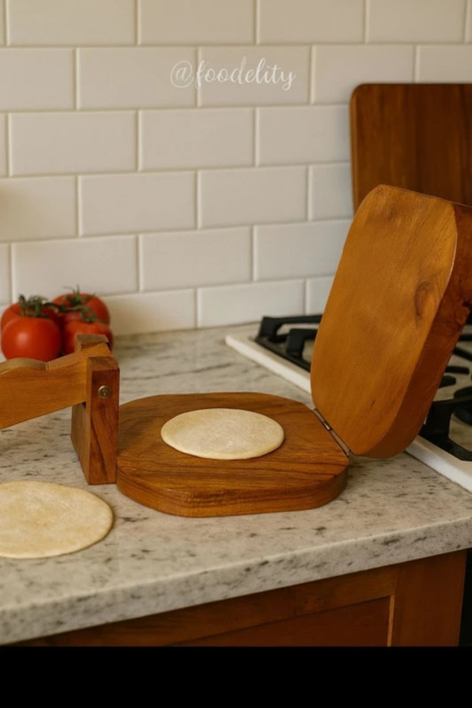 Myzory Cold WRP-01 Wooden Roti Press Manual Dough Press(2025)