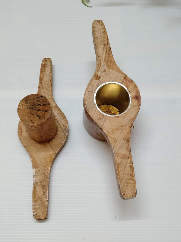 SM Exports Cold Handmade Wooden idiyappam Press Maker Aluminium Cladding Cup Inside Manual Dough Press(Handmade Wooden idiyappam Press Maker Aluminium Cladding Cup Inside)