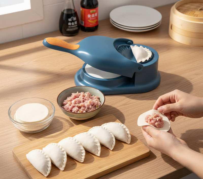 K Gor Cold Manual Dough Sealer for Quick Home Snack Preparation Manual Dough Press(Momo Maker Press for Easy Dumplings and Gujiyas)