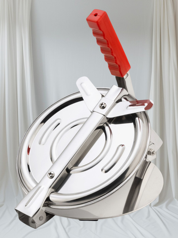 CHAITANYENTERPR Hot Stainless Steel Puri Maker Press Machine Manual Dough Press(Stainless Steel Puri Maker-003)