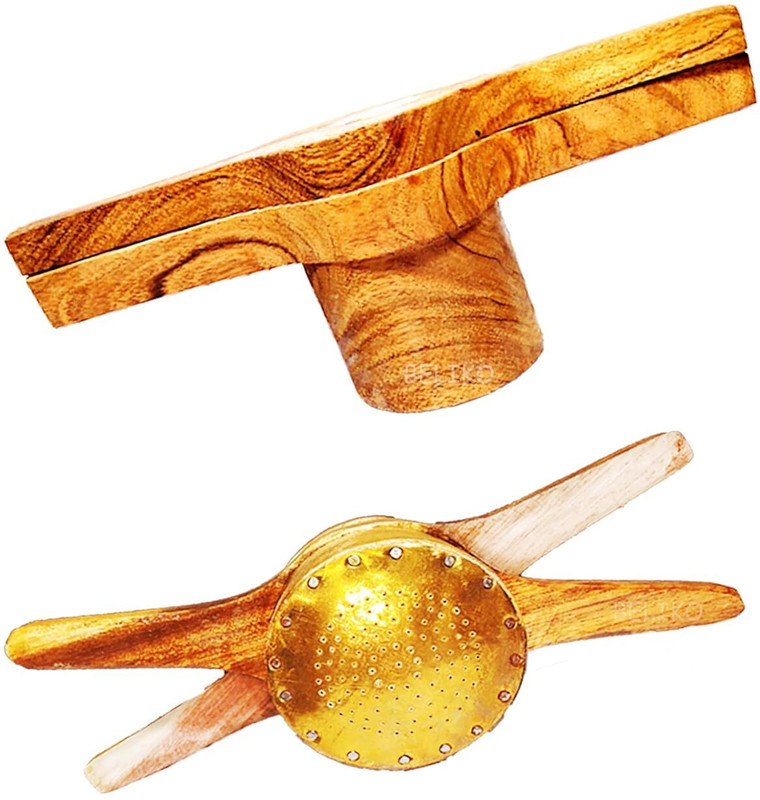 SM Exports Cold Handmade Wooden Idiyappam Maker Kitchen Press Tool - Hand Press Maker Manual Dough Press(Wooden idiyappam Maker/Idiyappam press/ wooden kitchen press for idiyappam maker)