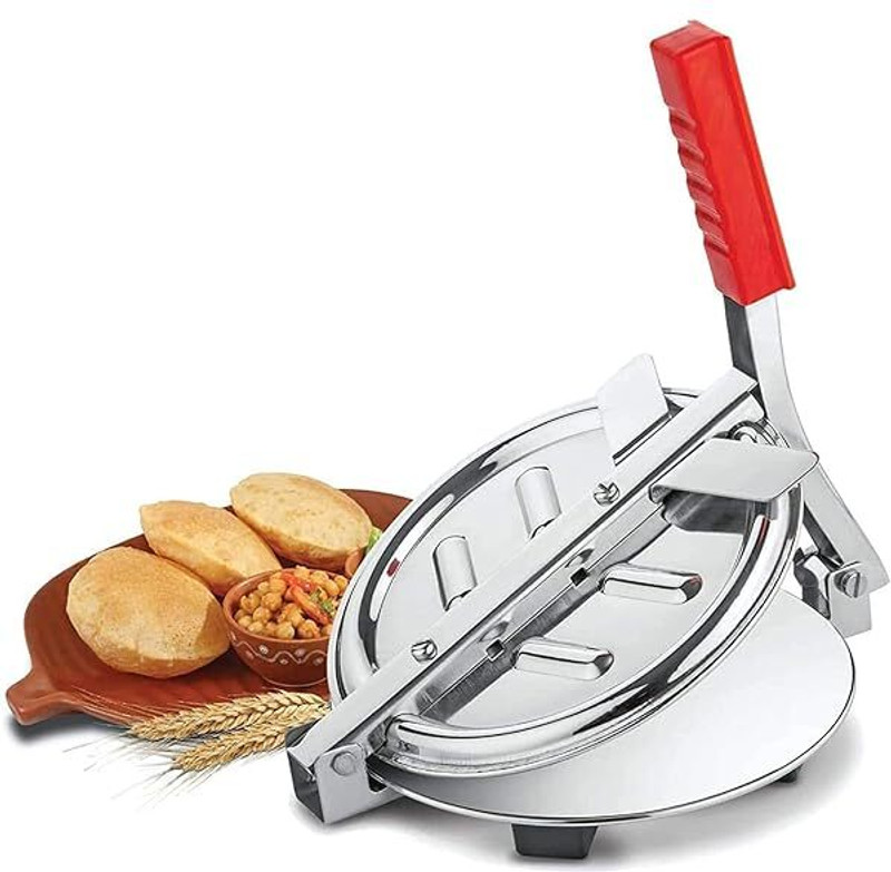 CHAITANYENTERPR Hot Stainless Steel Puri Maker Press 001 Manual Dough Press(PM-141200132500)