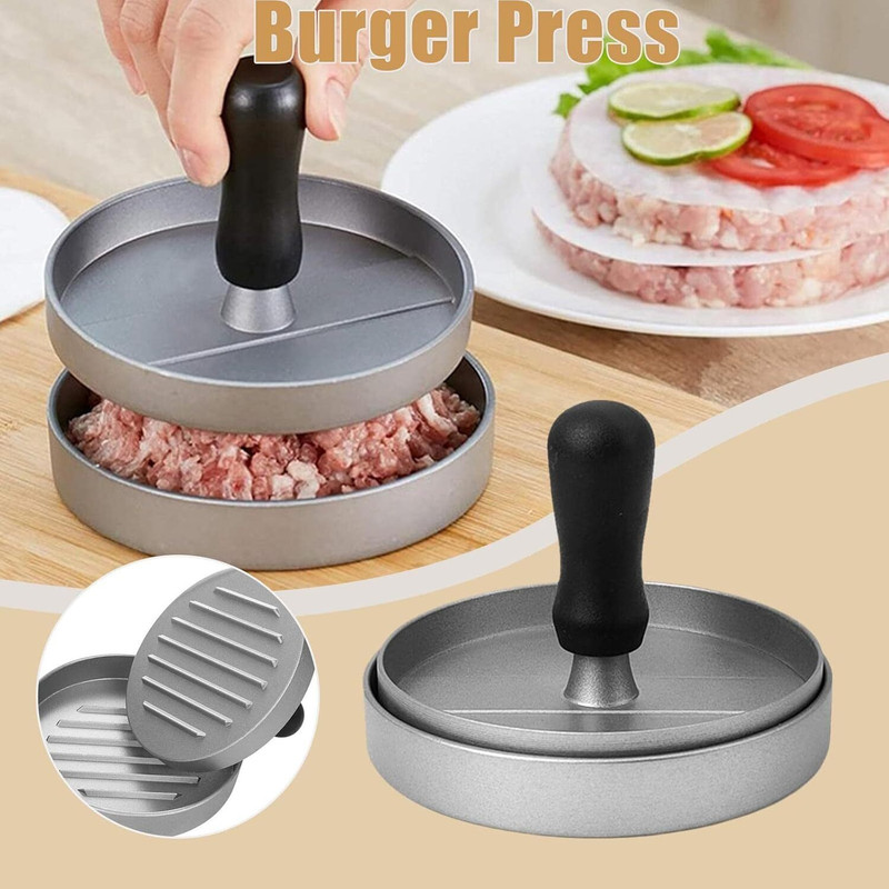 CYOU STORE Hot Burger Press Patty Maker - Kitchen Mold Hamburger Press Manual Dough Press(Burger Press, Grill Accessories Hamburger Press, Burger Pattie)