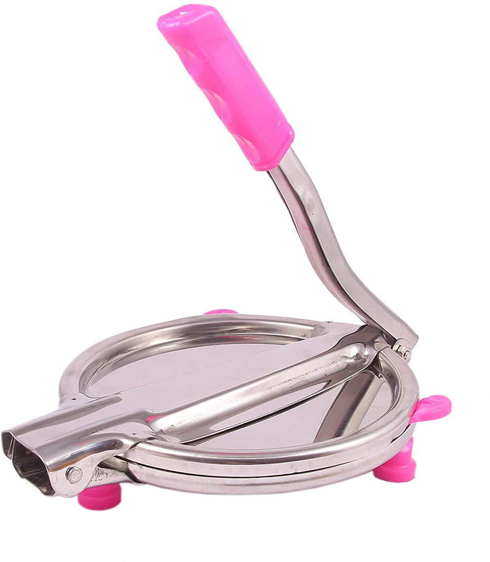 MAA ENTERPRISE Cold F-1 PURI PINK Manual Dough Press(Puri Press Machine with Handle Roti and Khakra Maker)