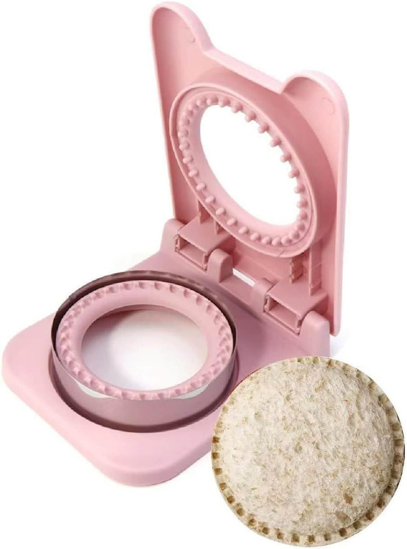 CLOUDHOME Sandwich Cutter & Sealer DIY Bread Pocket Maker for Kids & Adults Square & Round Cookie Cutter(Pack of 2)