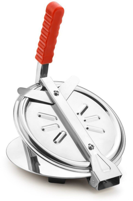 DREAM CHASER Cold Puri Press Manual Dough Press(StainlessSteel Heavy Duty Manual Kitchen Puri, Papad ,Chapati Press (Silver))