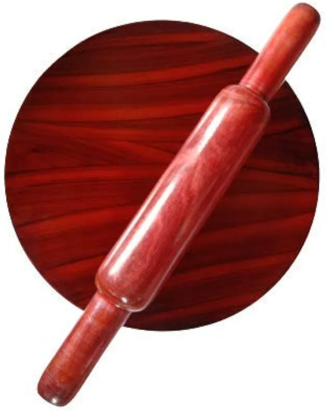 Peramu Traders Cold Wooden Chakla-Belan Set/Rolling Pin/Roti Maker & Borad (10/12 inch) Roti Maker Manual Dough Press(Rolling pin)