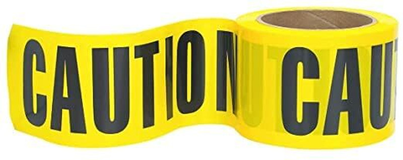 DARDRIS Non-Adhesive Yellow Caution Tape 7.5cm X 300-Feet Protection Tape(Yellow)