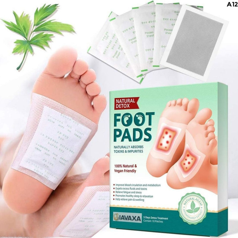 ERVY Detox Herbal Patches 100% merbal & gentle ingredient detox foot pads Plaster & Patch(10 Patches)