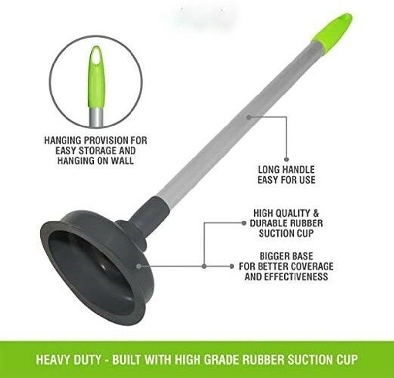 h&d craft Toilet Blockage Remover Suction Device Wash Basin Unblocker Sink Plunger(1 PCS) Toilet Plunger