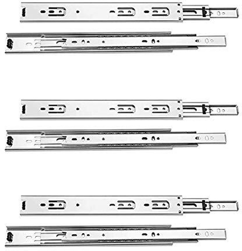 Verito Side Mount Full Extension Drawer Slide(Pack of 3)