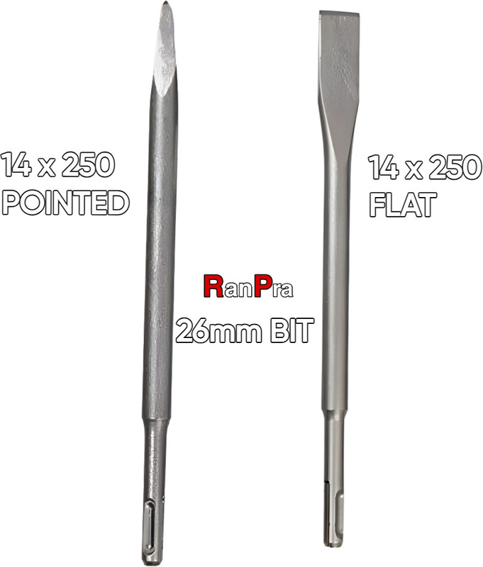 RanPra 26MM HAMMER DRILL MACHINE DRILL BIT SET 2pcs HAEVY DUTY