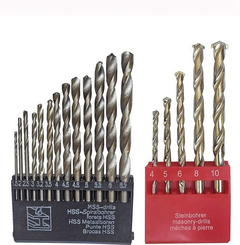 XDLB Drill Bit Set of 13 for Wood/Malleable/Iron/Plastic