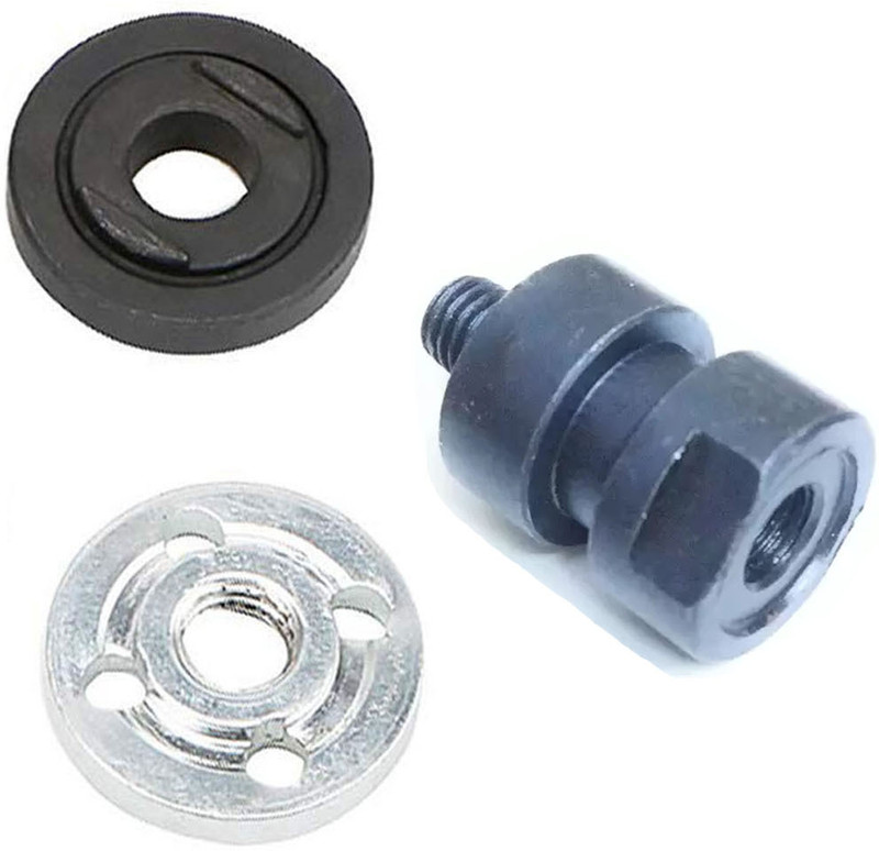 Kiesh 4 inch (100mm) Angle Grinder Double Wheel Adaptor /Nut/Attachment for Using Two Blades Together with Gear and Pinion DNGP012 Rotary Tool(100 mm)