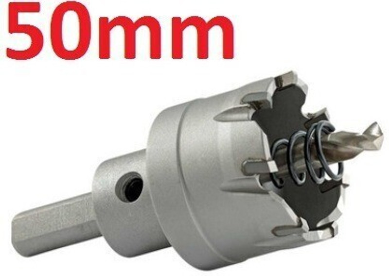 AASONS TCT Hole Saw for Hard Metal, Steel, Iron, Wood, Plastic etc 50mm AASONS 2" Carbide Tipped TCT Hole Saw for SS