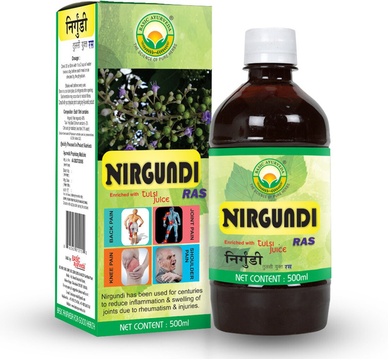 Basic Ayurveda Nirgundi Tusli Yukt Ras Pack Of 3(Pack of 3, 1500 ml)
