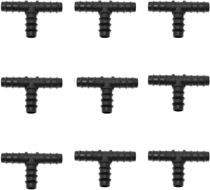 nextgenagro 20mm Tee Drip Pipe Connector (10 Pcs) lateral irrigation kits garden home Drip Irrigation Kit