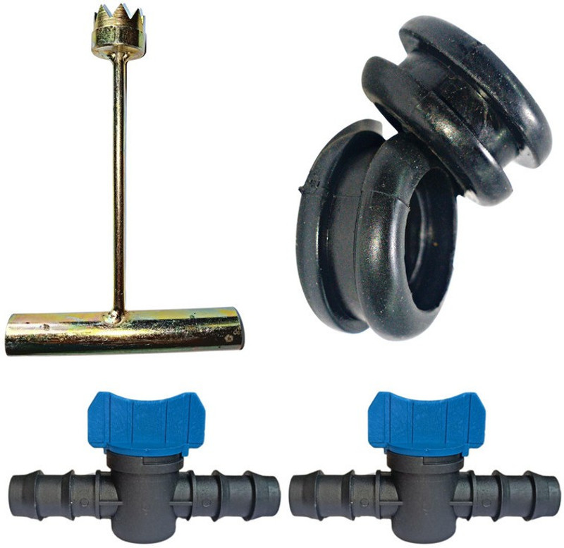 soilcraft 16mm Pepsi Drill bit tool Grommet Tap Straight drip Inline cock(Per Pcs-25) Drip Irrigation Kit