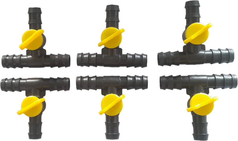 VAYAL IRRIGATIONS ® 16 mm Drip Irrigation Tee Tap | Lateral Tee Cock | Agriculture | Pack Of 15 Drip Irrigation Kit