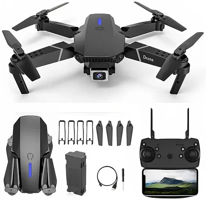 Kks HD Camera Toy Drone with 30-Minute Battery Life, Auto Return Drone