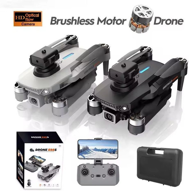 Fpv Brushless Motor Drone E88S Gps Drone mini pro WIth 1 Battery Drone