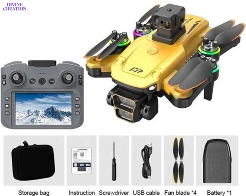 Divine creation A7 Pro GPS Drone with Intelligent Obstacle Avoidance, 4K , Long Flight Time D26 Drone