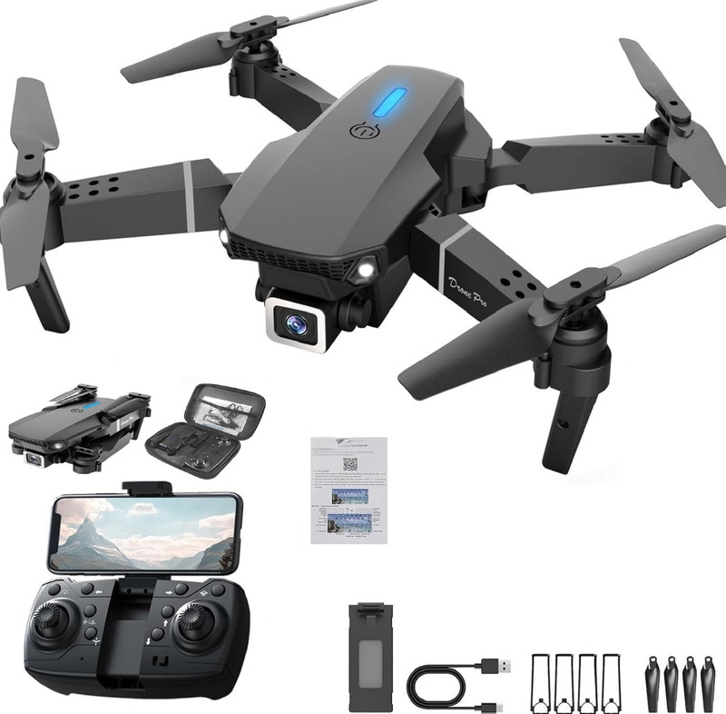 CRISANTOWILLA 4k Camera Foldable DRONE 1080P HD Drone Drone